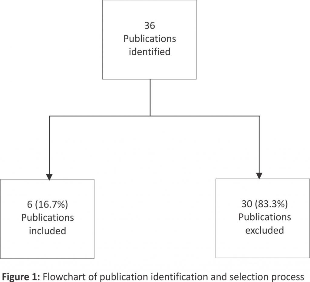 Flowchart of publication identification and selection process
