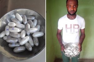 Emeka Okoro with 900 grammes of cocaine