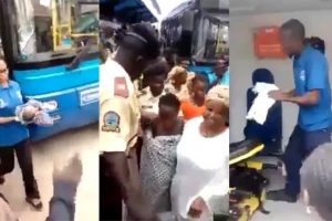 Unidentified woman gave birth inside BRT bus