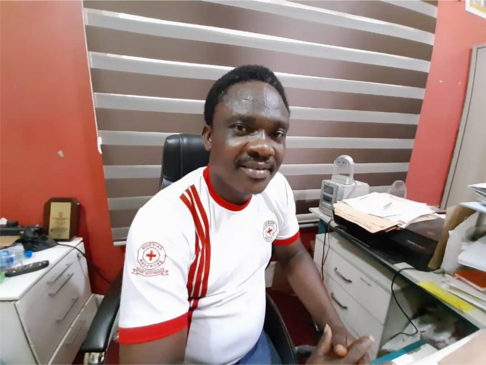 Mr. Olakunle Lasisi branch secretary of Lagos Red Cross